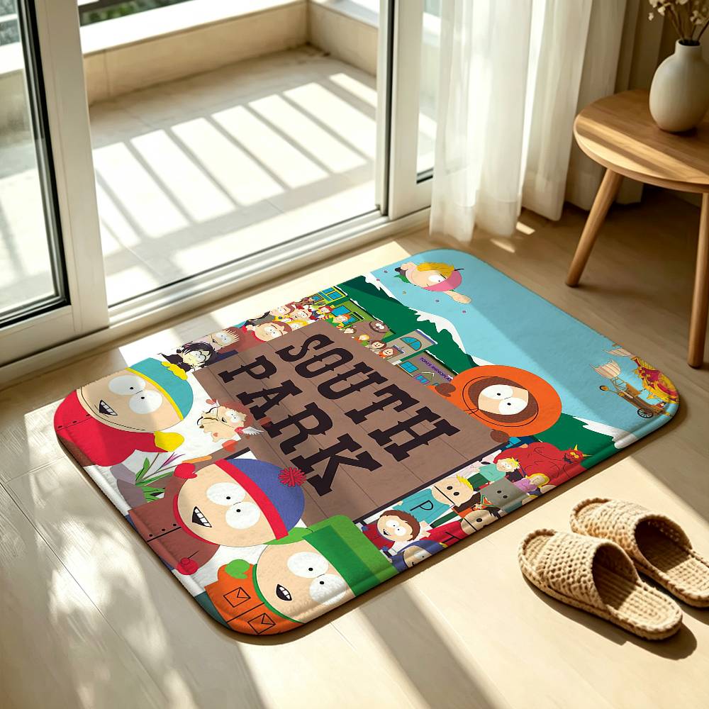 Home Bathroom Carpet - S-사우스 P-파크 바닥 매트, 부드러운 소재,