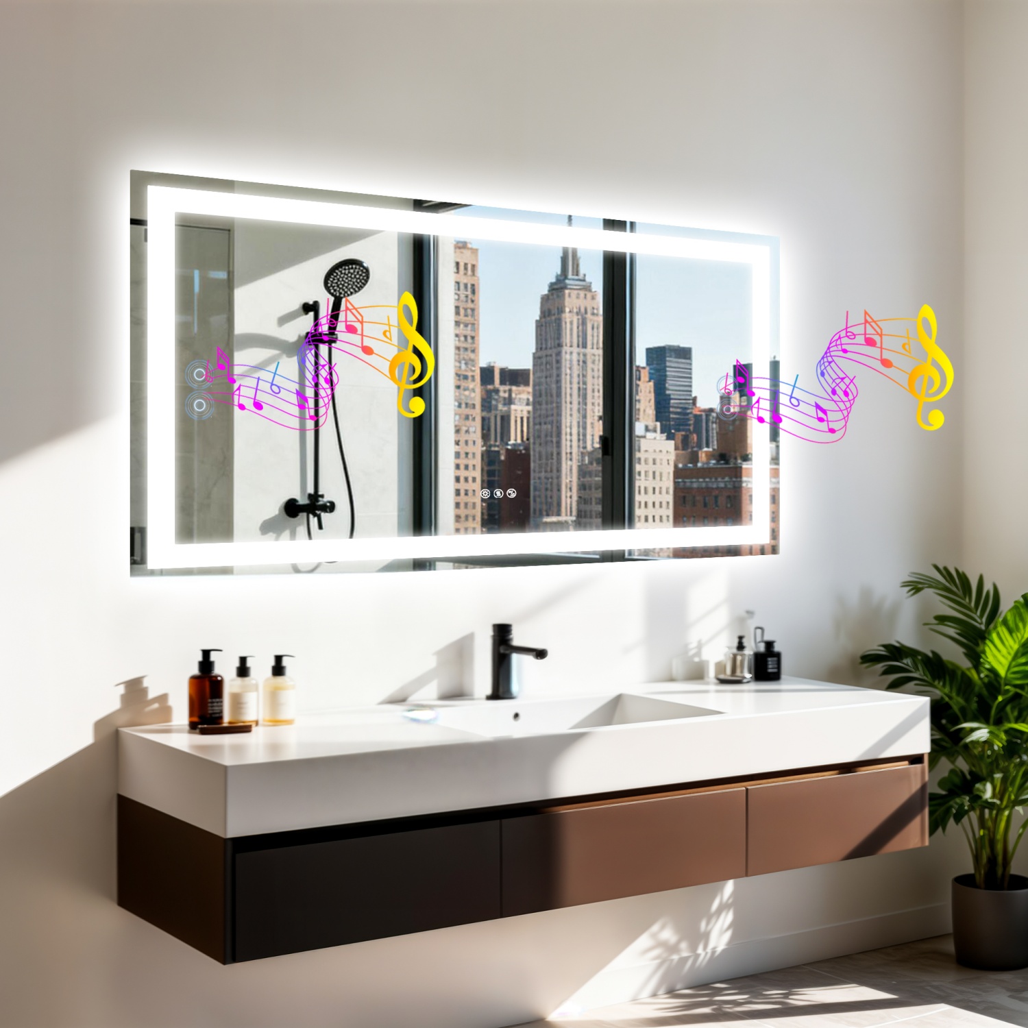 Zara Home Bathroom - 50/60/100/120cm LED 욕실 거울 내장 블루투스