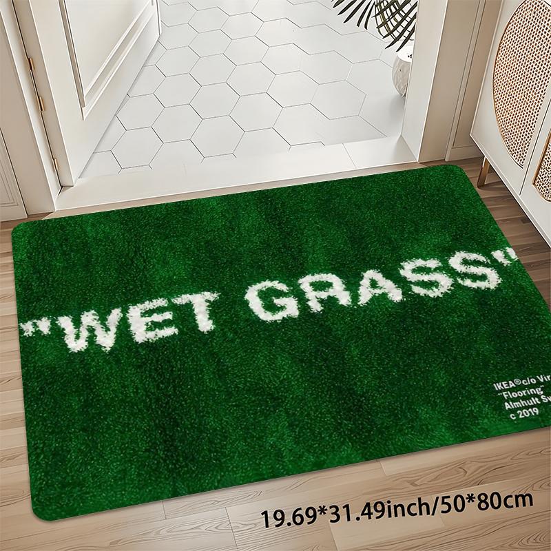 Home Bathroom Carpet - VIKAMA 라이트 럭셔리 WET GRASS 그린