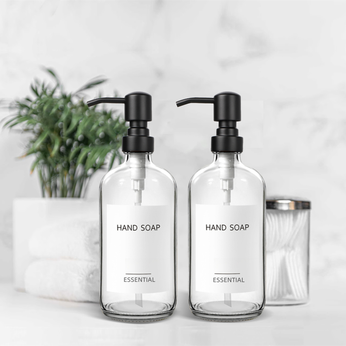 Glass Soap Dish - 욕실용 투명 유리 비누 디스펜서, 스테인레스