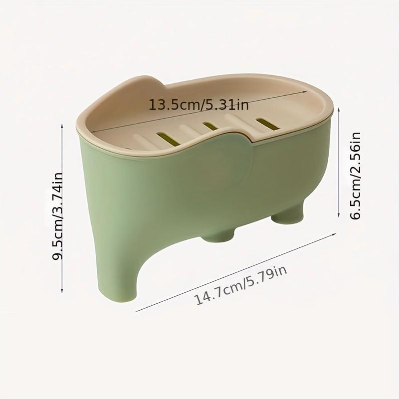 이중 레이어 코끼리 모양 비누 받침대, 분리형 통풍 비 - Glass Soap Dish 리뷰 및 가격