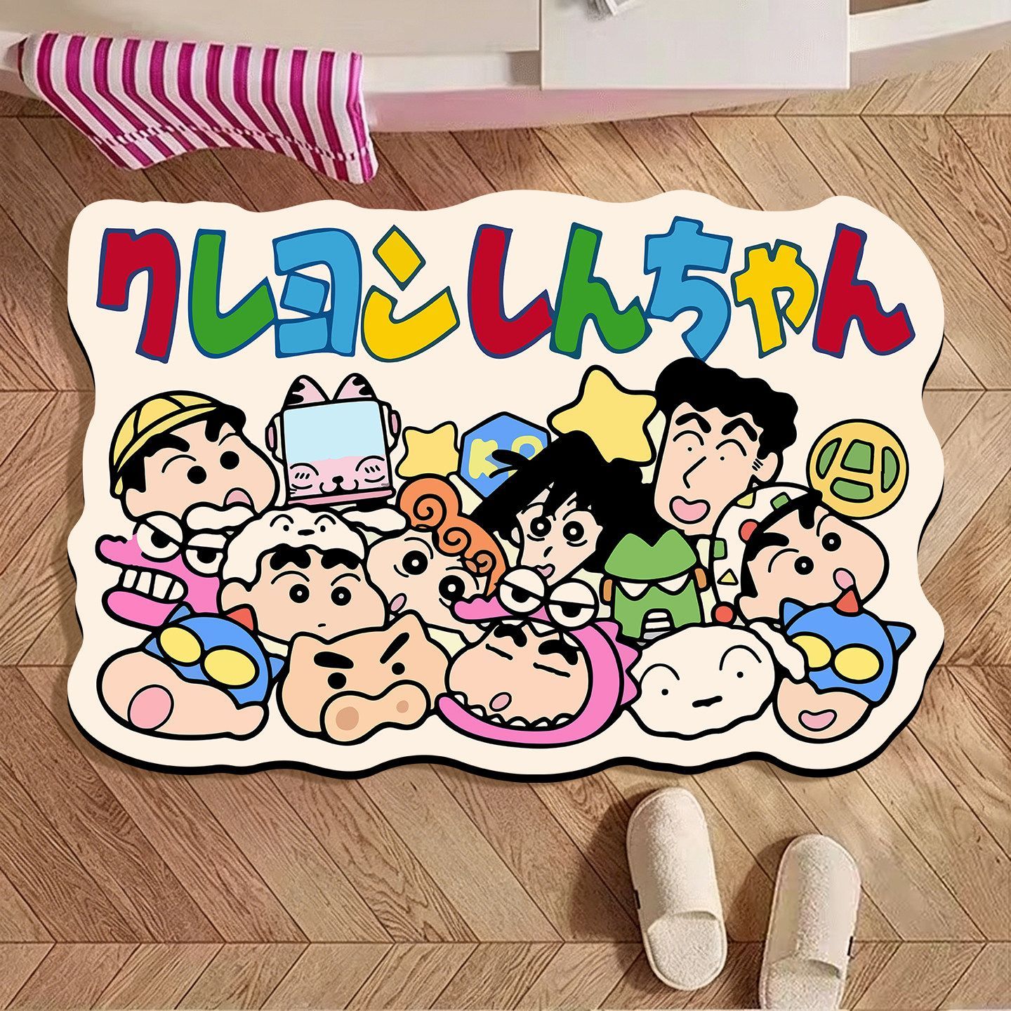 짱구는 못말려 불규칙형 욕실 매트, 만화 디자인 흡수성 - Home Bathroom Carpet 리뷰 및 가격