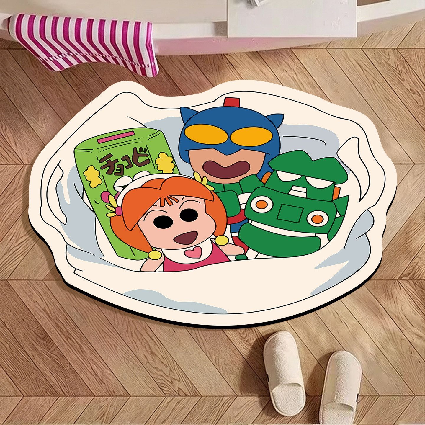 짱구는 못말려 불규칙형 욕실 매트, 만화 디자인 흡수성 - Home Bathroom Carpet 리뷰 및 가격