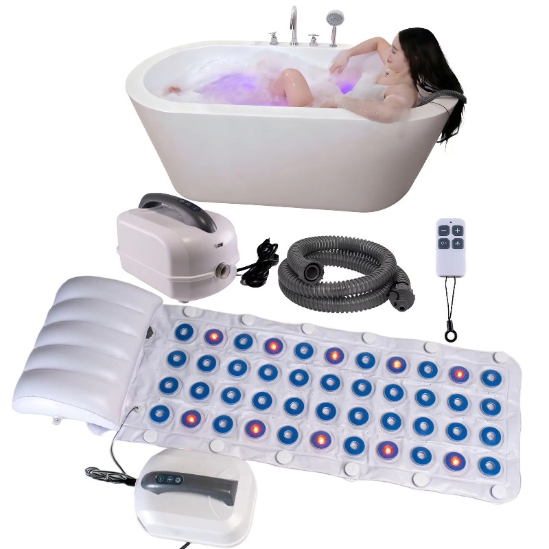휴대용 욕조 버블 마사지 패드 플러그형 무선 리모컨 에 - Bathtub Pillow Inflatable 리뷰 및 가격