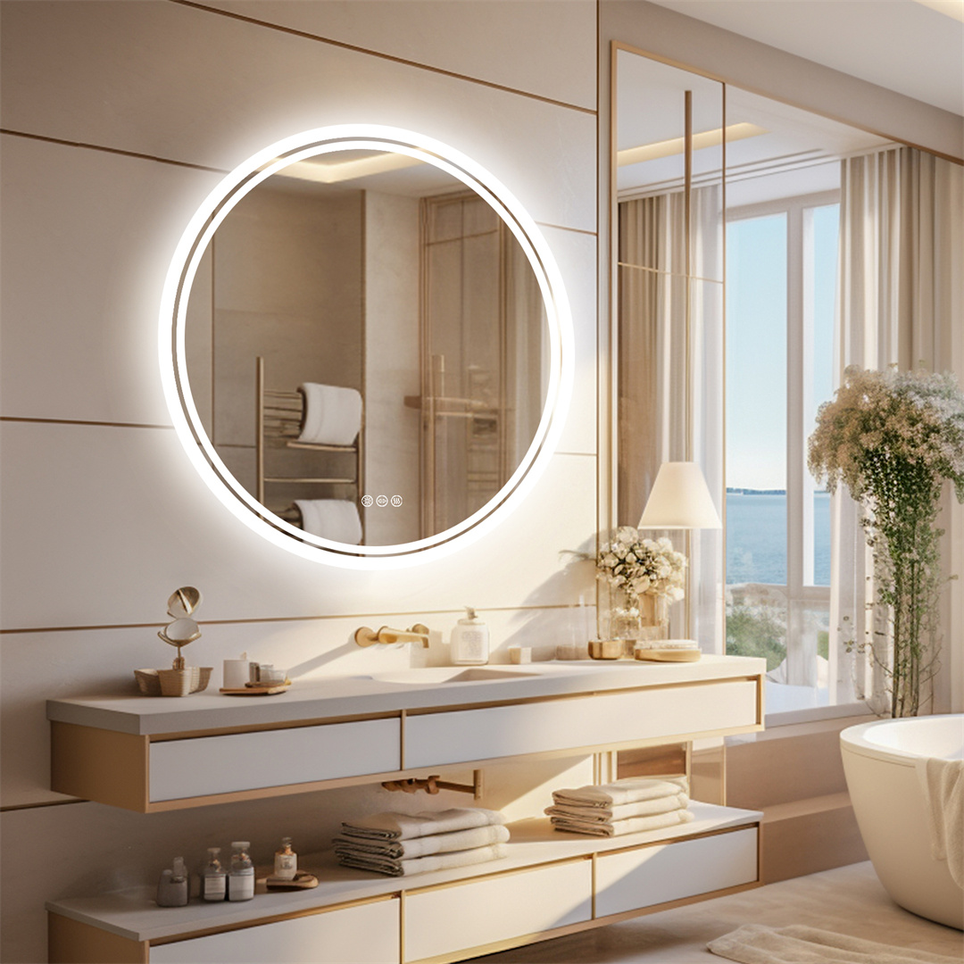 루보디 80cm 원형 욕실 거울, 지능형 터치 스크린  - Zara Home Bathroom 리뷰 및 가격
