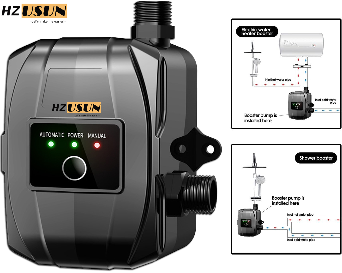150W 24V 완전 자동 압력 부스터 물 순환 펌프  - Home Bathroom Pressure Pump 리뷰 및 가격