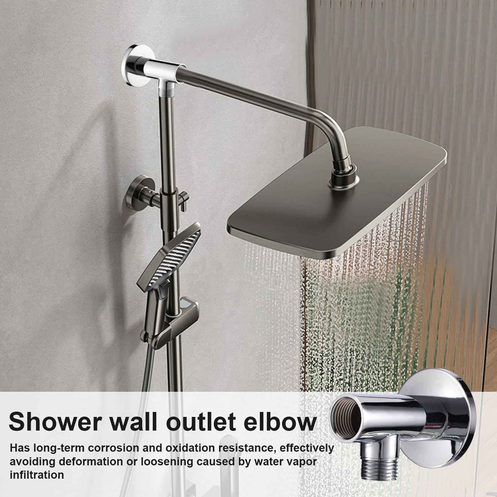 샤워 팔꿈치 샤워 콘센트 팔꿈치 벽걸이 형 커넥터 가정 - Home Bathroom Plumbing 리뷰 및 가격