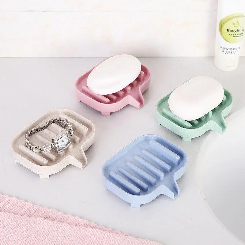 실용적인 실리콘 비누 받침대 욕실 자동 배수 비누 홀더 - Glass Soap Dish 리뷰 및 가격