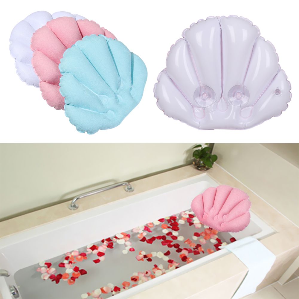 흡입 컵이 달린 부드러운 스파 목 목욕 베개, 팽창식  - Bathtub Pillow Inflatable 리뷰 및 가격